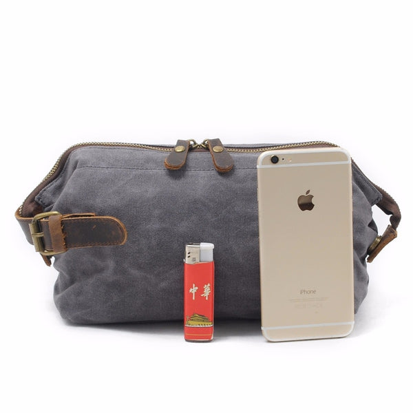 Leather Travel Toiletry Bag