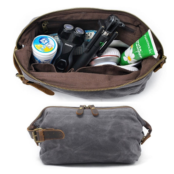 Leather Travel Toiletry Bag