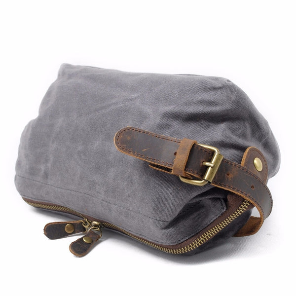 Leather Travel Toiletry Bag