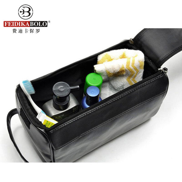 Waterproof Leather Toiletry Kit
