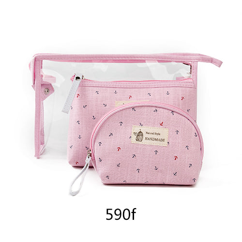 3pcs Fashion Cosmetic Pouch