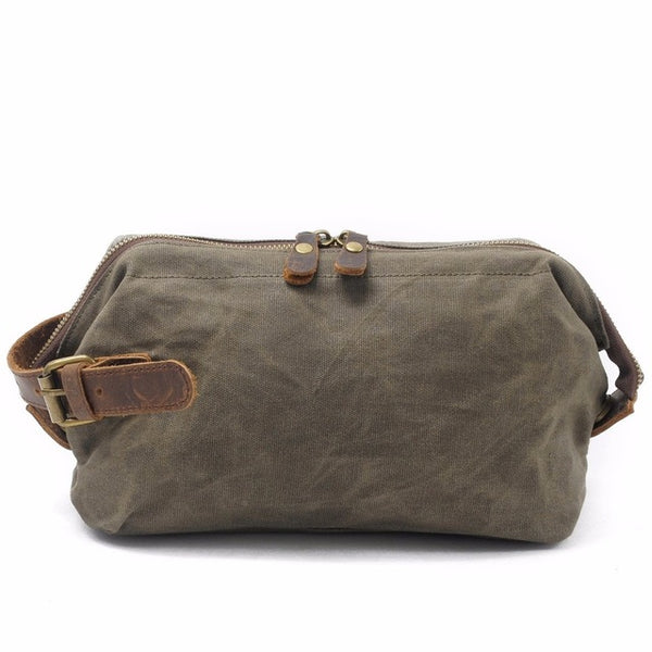 Leather Travel Toiletry Bag
