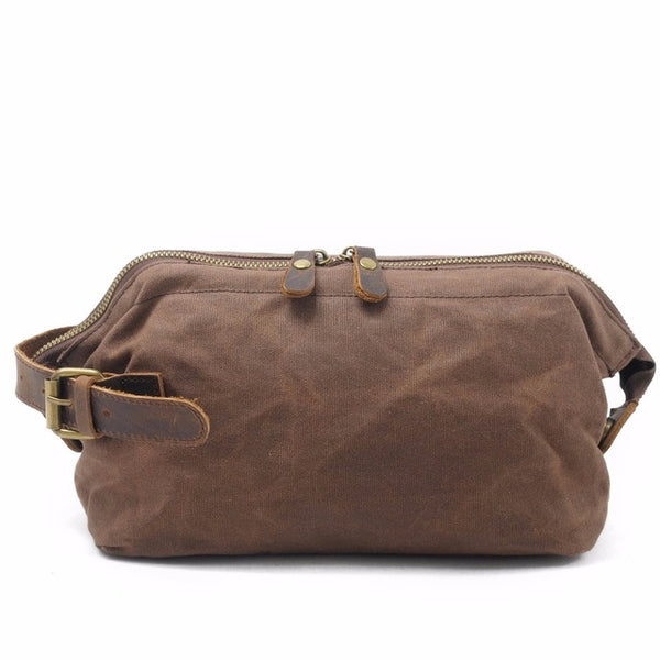 Leather Travel Toiletry Bag