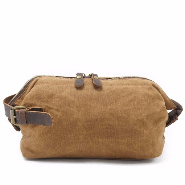 Leather Travel Toiletry Bag